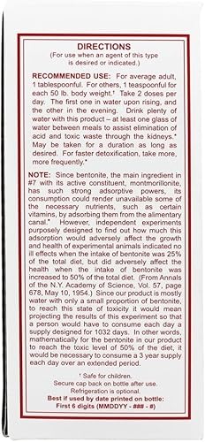 Miniatura 2 de Sonne's - Arcilla de bentonita hidratada líquida desintoxicante #7, 32 onzas