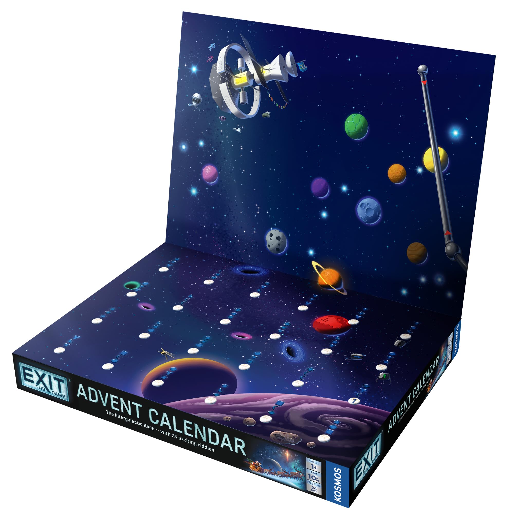 EXIT: The Game - Calendario dell'Avvento - La corsa intergalattica | Escape Room | 24 giorni di indovinelli | Traditon di Natale | Gioco spaziale