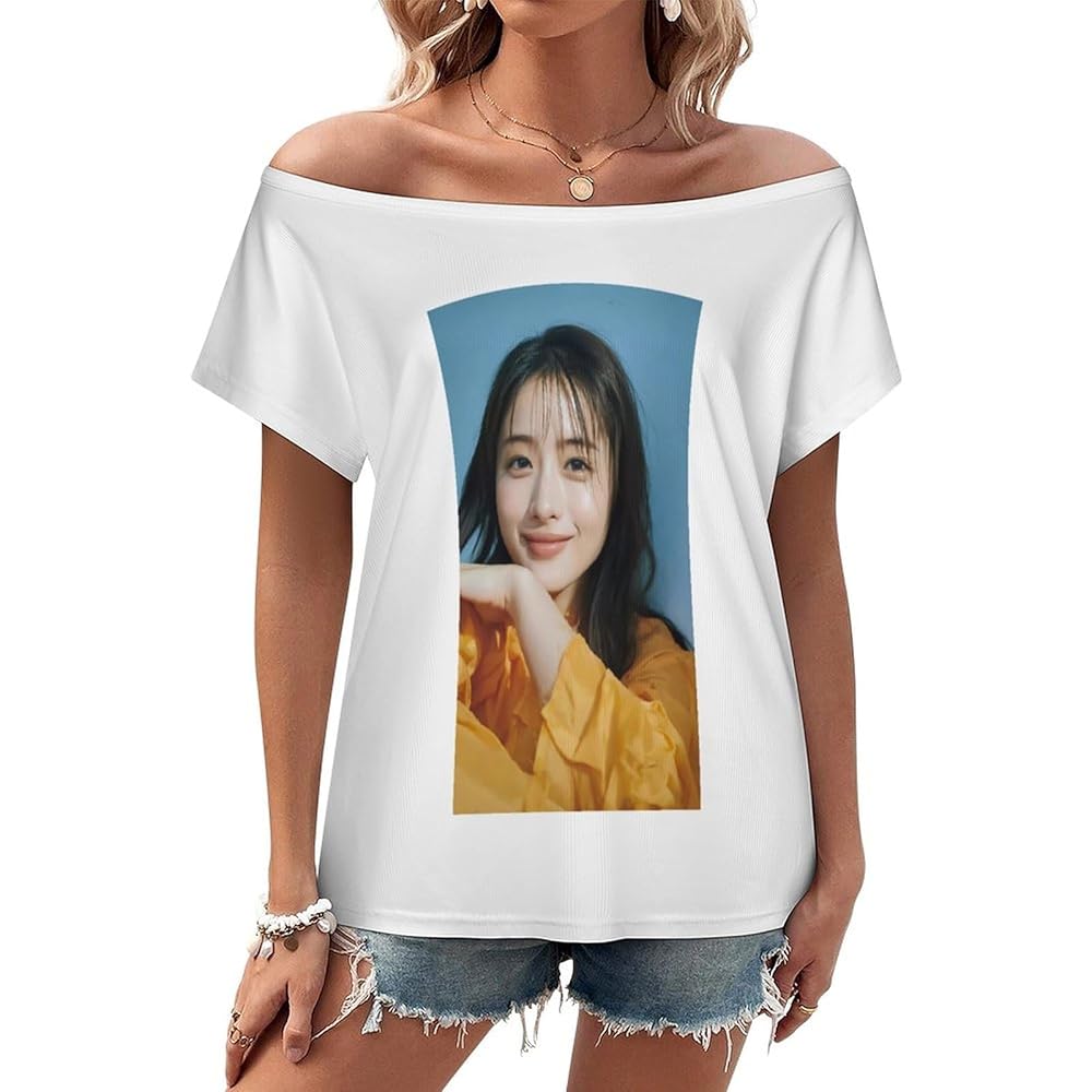 【極美品】Acka puffy cami blouse オフショルダートップス オフショルダー トップス 半袖 肩出し 肩あき 5分袖 tシャツ