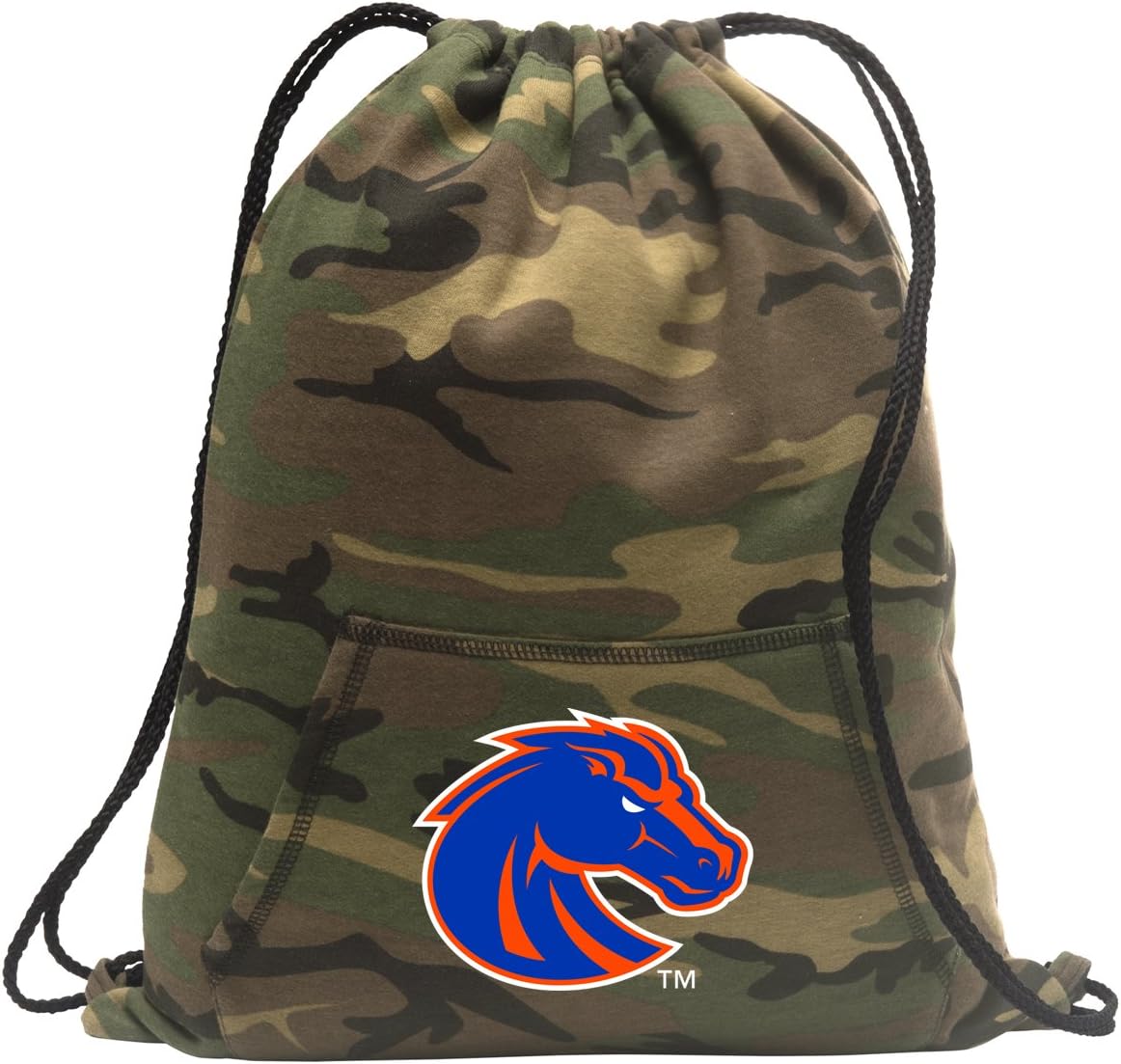 Broad Bay Camo Boise State Cinch Bag Unique Hoody Design Cinch Backpack