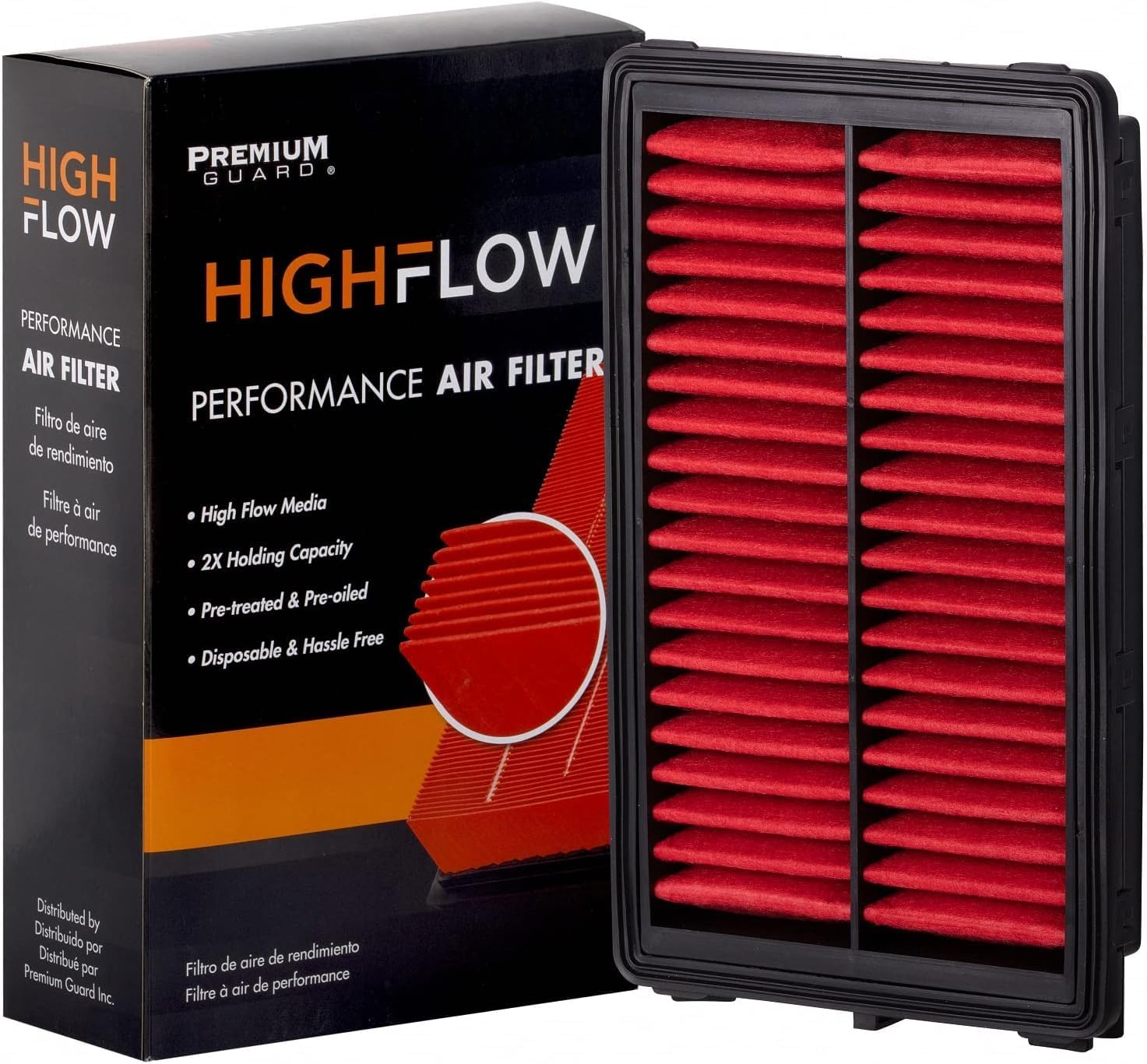 HIGHFLOW PA99540X, High Performance, Disposable Engine Air Filter | Fits 2022 Hyundai Santa Cruz, Tucson, 2020-22 Sonata, 2021-22 Santa Fe, 2021-22 Kia K5, Sorento, 2022-23 Carnival