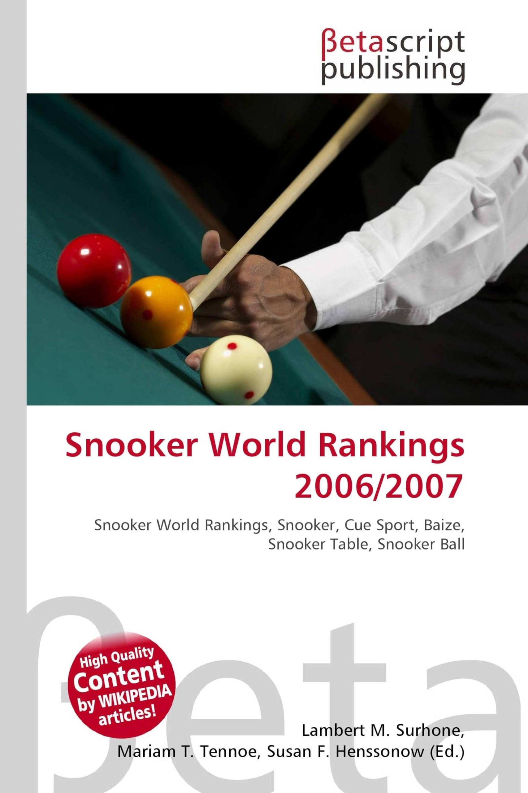 Snooker World Rankings 2006/2007: Snooker World Rankings, Snooker, Cue Sport, Baize, Snooker Table, Snooker Ball