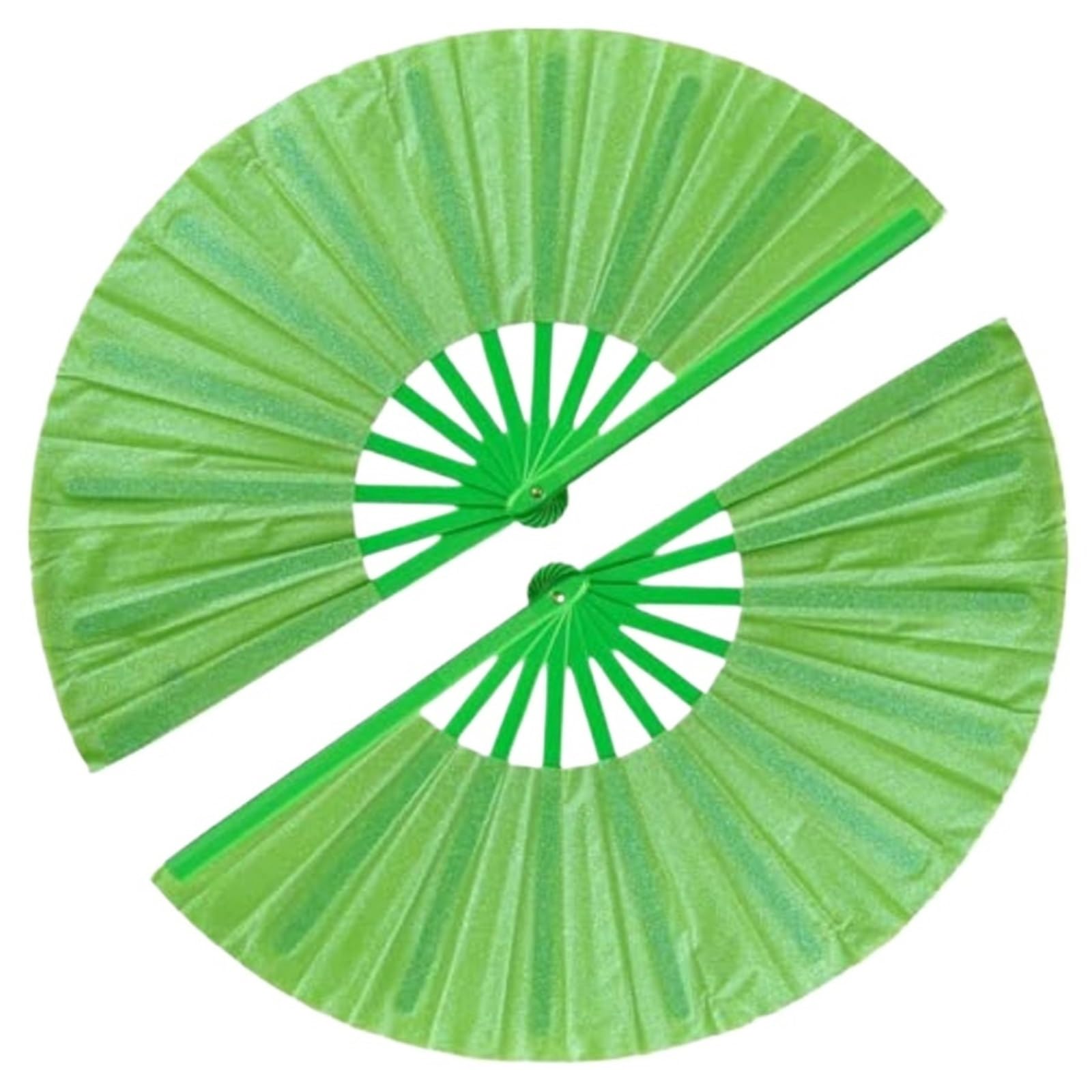 WLIHDB 10Pcs Large Folding Hand Fans Clack Handheld Fan For Party, Glitter Festival Rave For Concert for Summer(Color3)