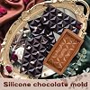 Chocolate Bar Mould 2 Piece Deep Silicone Mould for Dubai Pistachio Bar Baking - Easy Release for DIY Candy Desserts Making