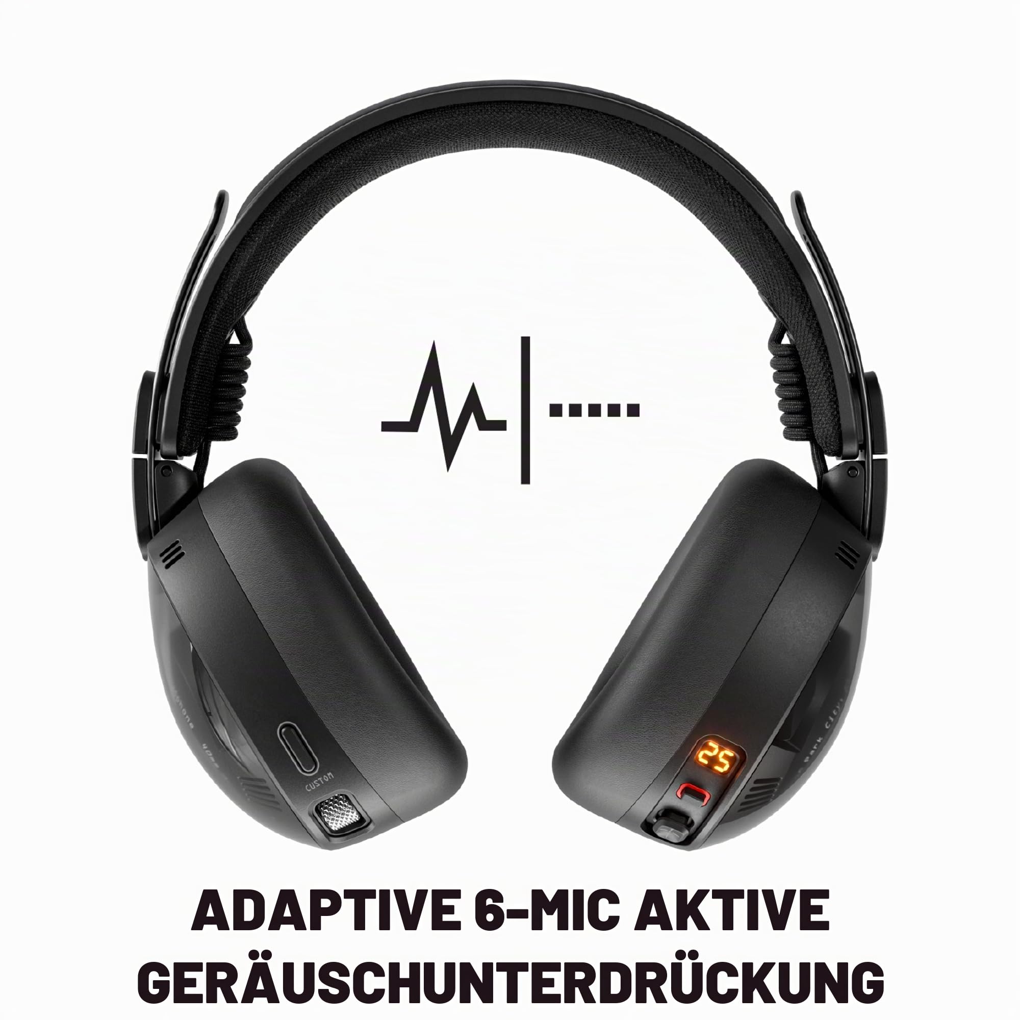 Skullcandy Aviator 900 ANC kabelloser Over-Ear-Kopfhörer - Schwarz – Ansicht 2