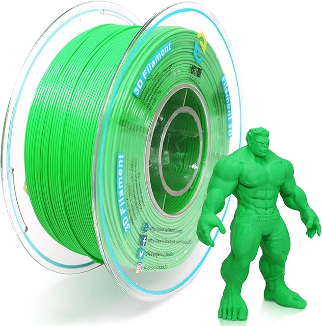 YOUSU 3D Printer Filament, PLA Filament 1.75mm 1kg(2.2lbs) for 3D Printer & 3D PenPLA Green