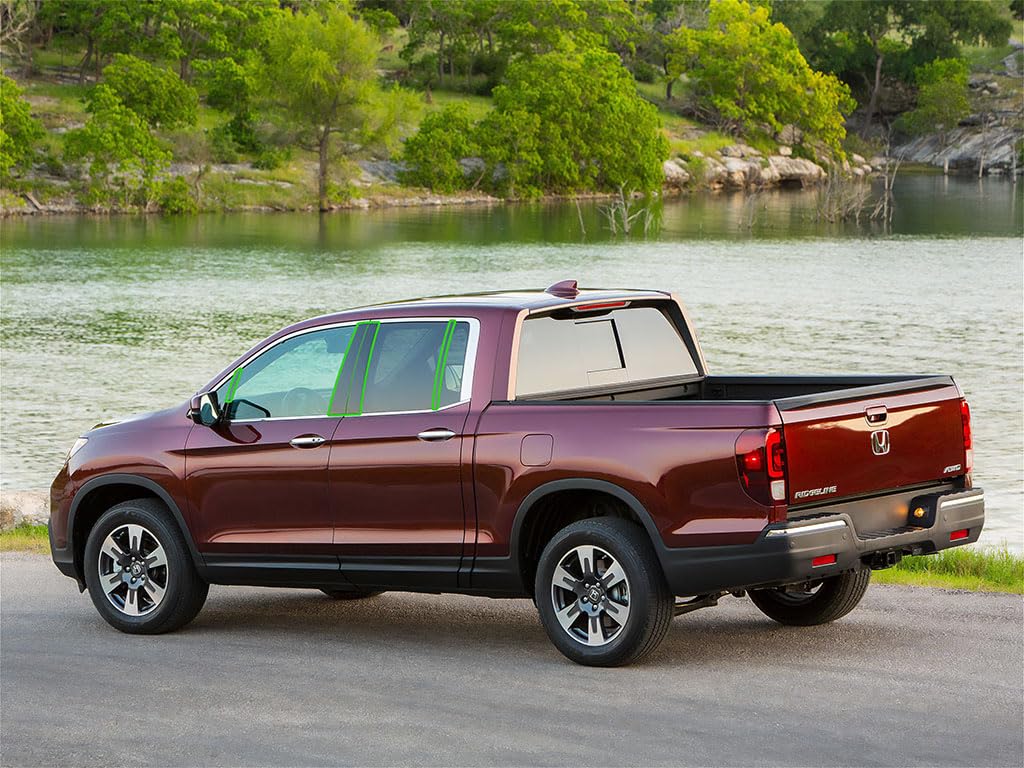 Calcomanía para poste de pilar Honda Ridgeline 2017-2022 Rvinyl Rtrim negro brillante exterior