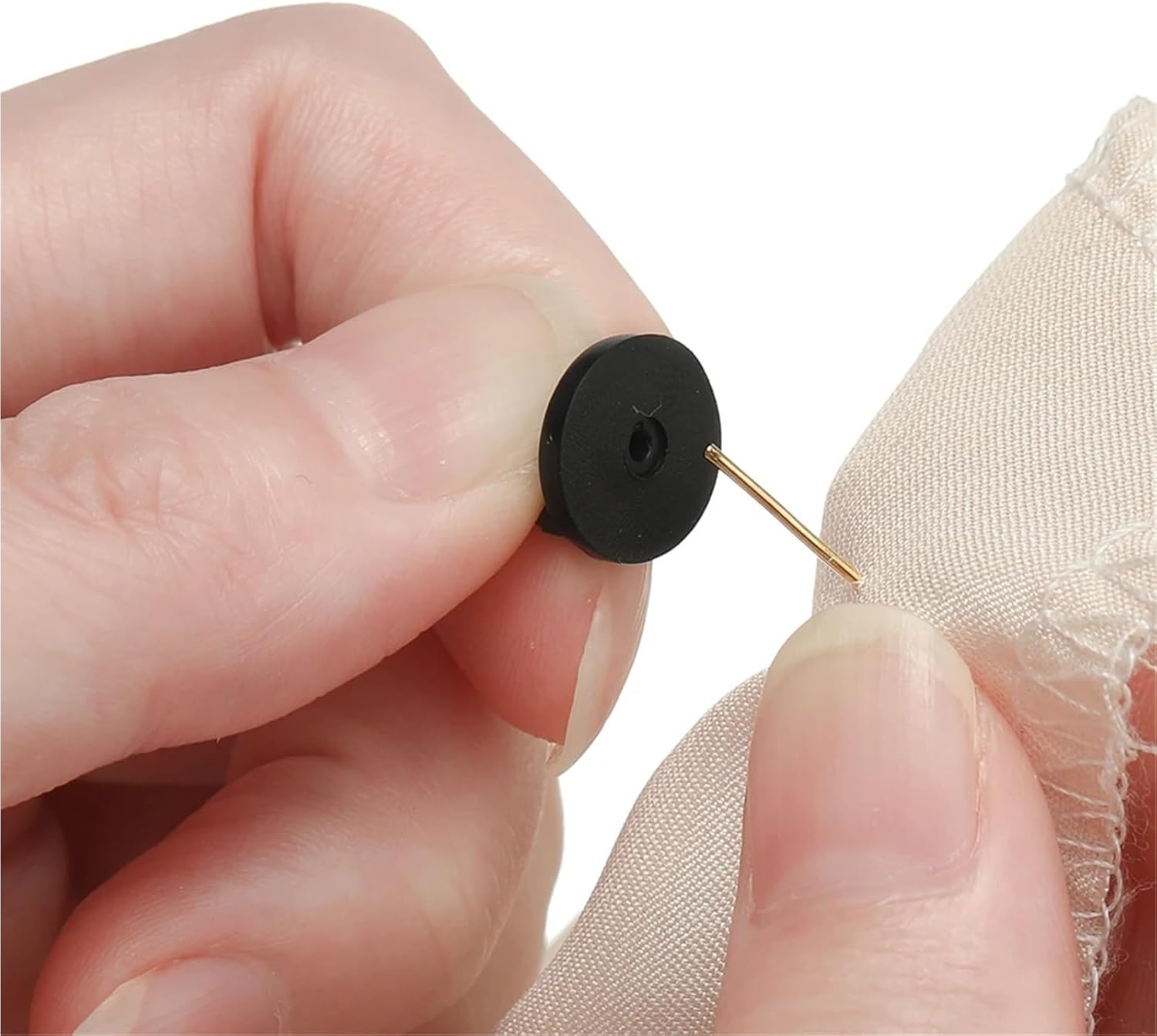 600Pcs PVC Pin Backs Clasp Brooch Bukle Button Back Stoppers Squeeze Badge Holder DIY Jewelry Making Accessories(Gold)