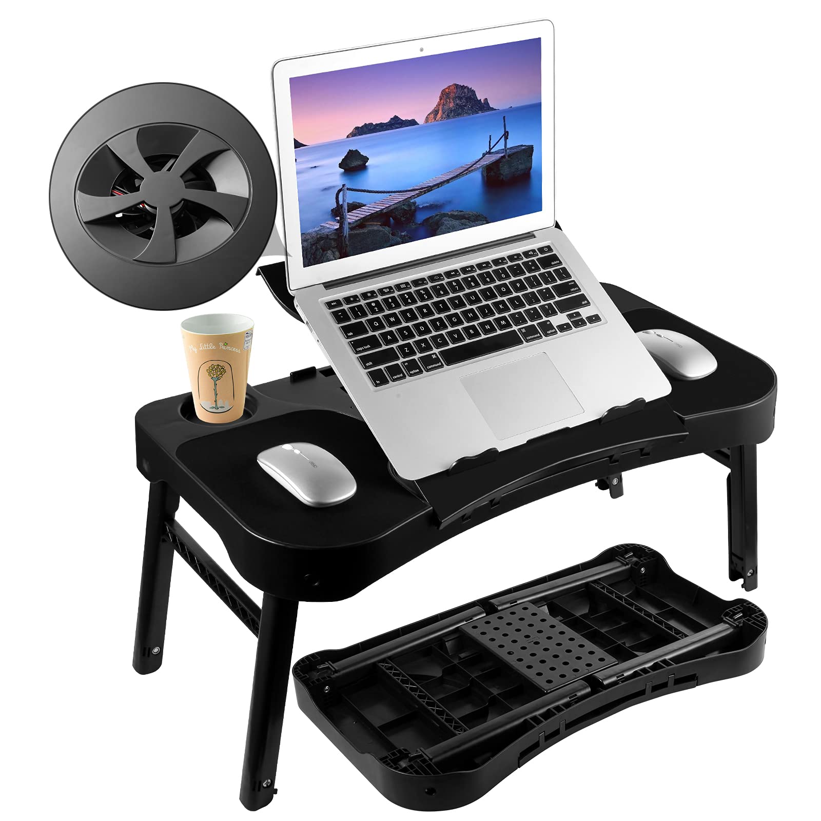 Buy XXL Premium Laptop Bed Table,Laptop Desk for Bed Sofa & Couch,Bed