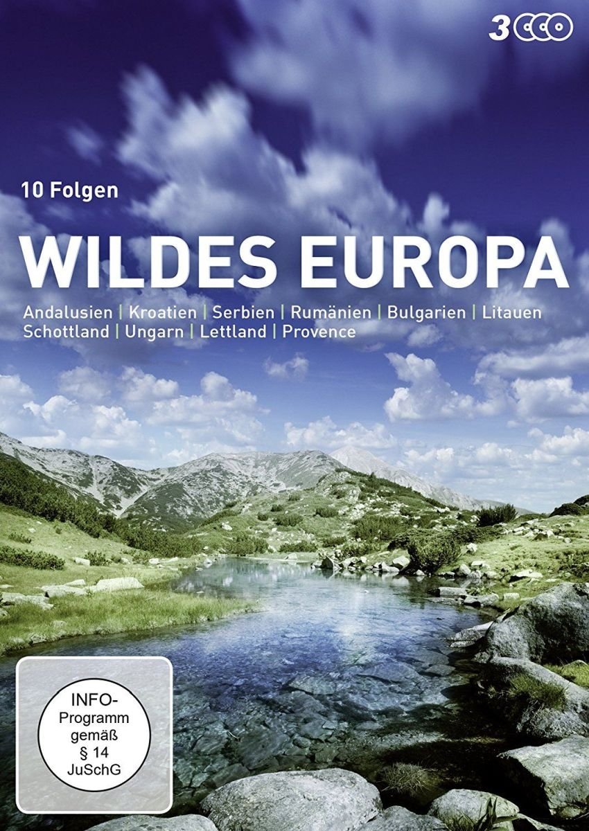 Wildes Europa DVD estuche original de la serie documental