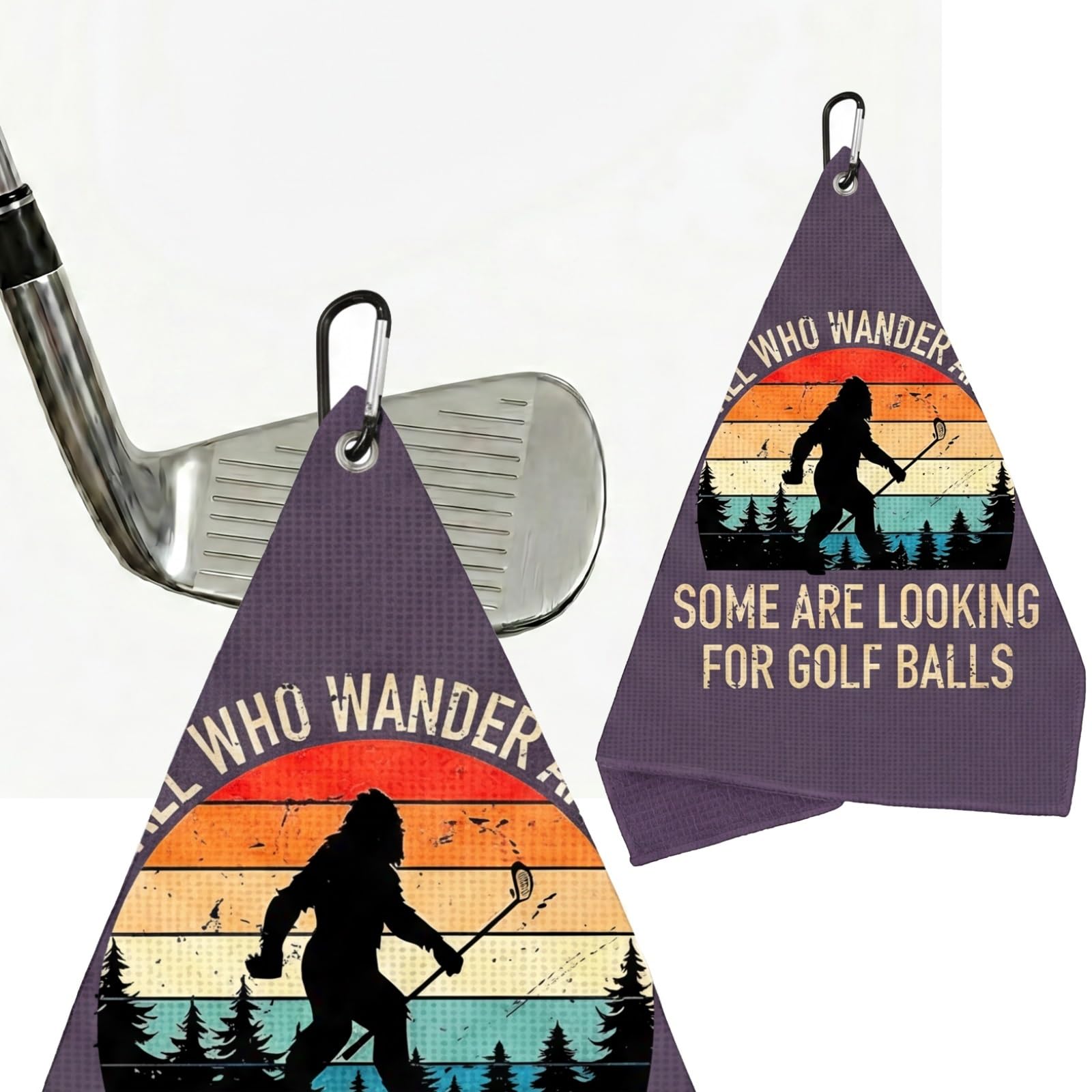 TUKRKRS Some Are Looking for Golf Balls Funny Towel with Hook - 15.75"x23.62" for Golf Buddies and Foursomes - Quick Dry Microfiber for Clubs Balls