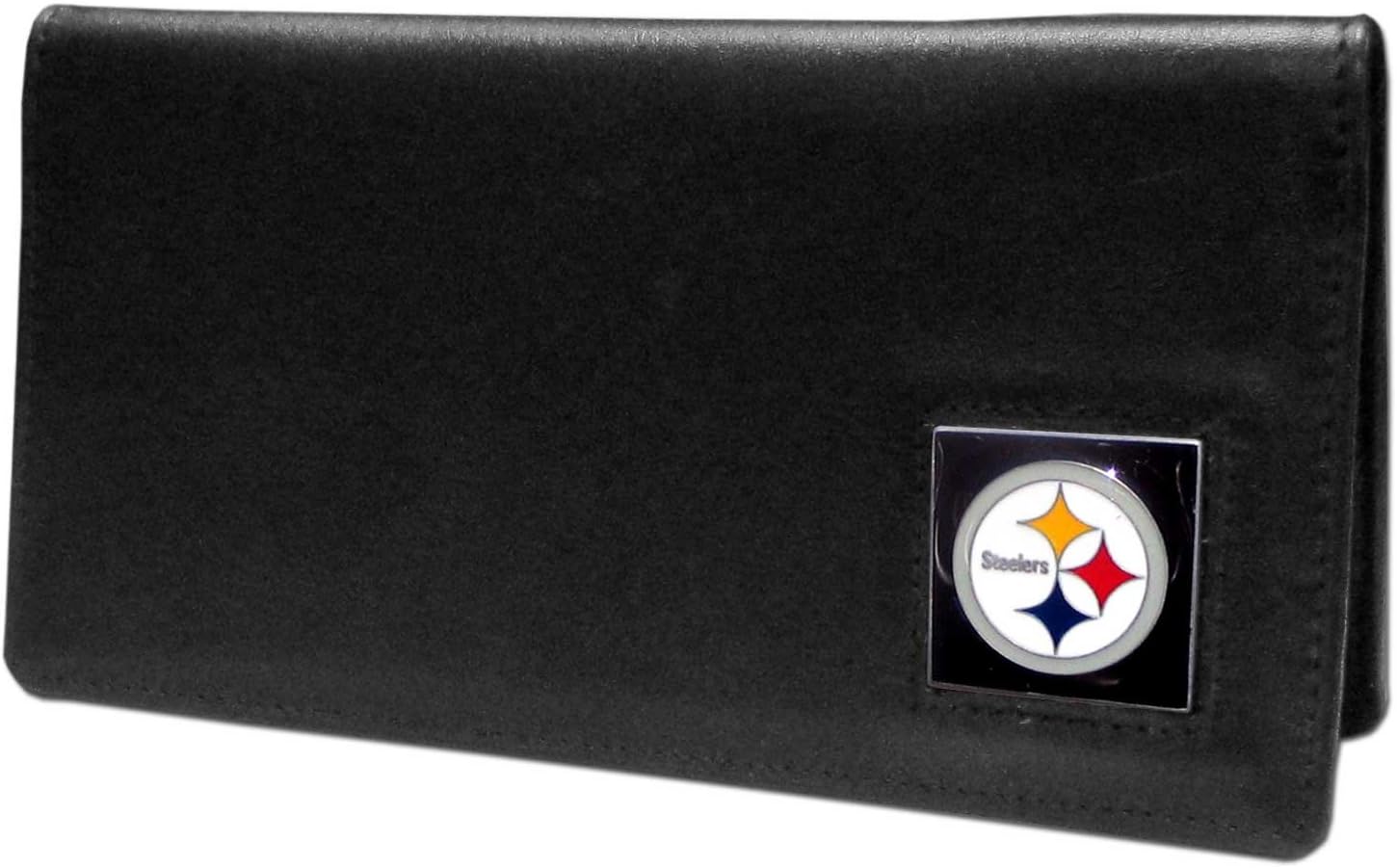 Siskiyou Sports NFL Fan Shop Pittsburgh Steelers Leather Checkbook Cover One Size Black