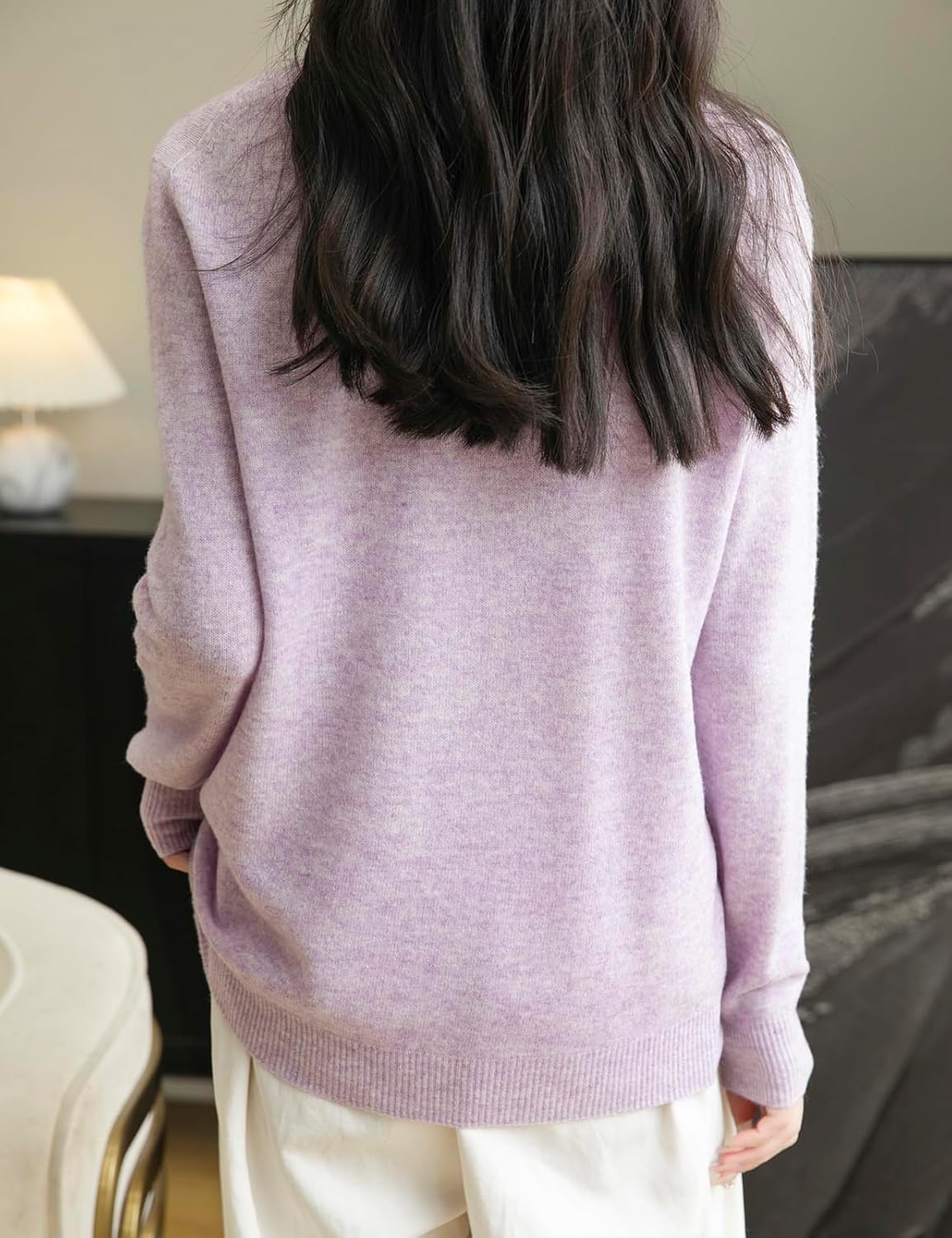 Chanyarn Women's 100% Merino Wool 2025 Fall Winter First-Line Ready to Wear Long Sleeve Seamless Knit Crewneck Sweater - Image 6