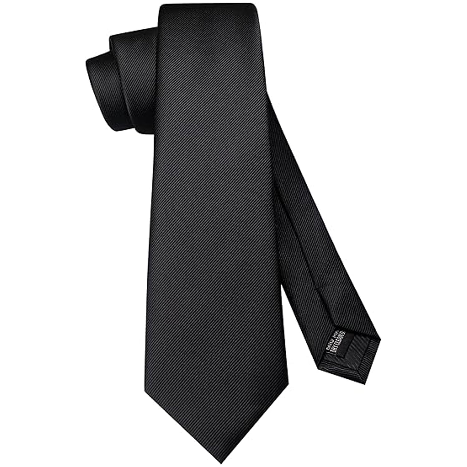 Keyoung Elegant Tie Black for Men Classic Black Tie Men's Ties for Men Tie Wedding Office Party Formal Elegant Tie Business Tie