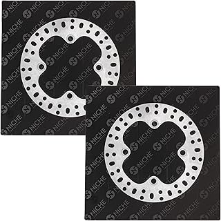 NICHE Rear Brake Rotor For Yamaha Grizzly 550 700 1HP-F582V-00-00 ATV 2 Pack