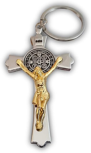 Eillwin Christian Crucifix Keyring Holy Cross & Religious Gift Perfect Quality Keychain for Faith & Protection