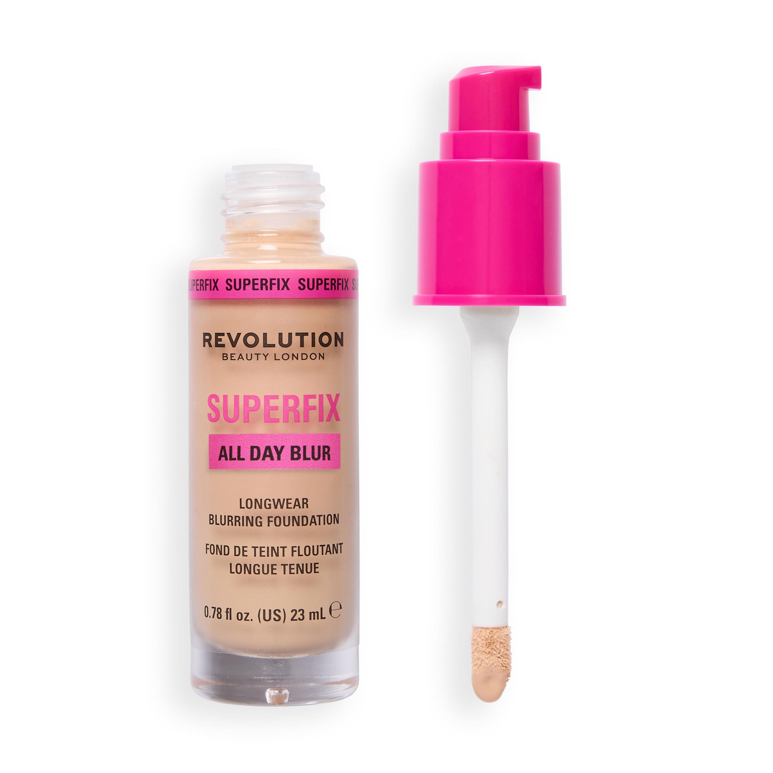 Revolution Superfix Blur Longwear Foundation, F2NC, 23ml