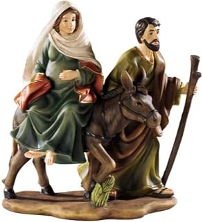 Avalon Gallery La Posada statue showing Joseph and Mary riding a donkey