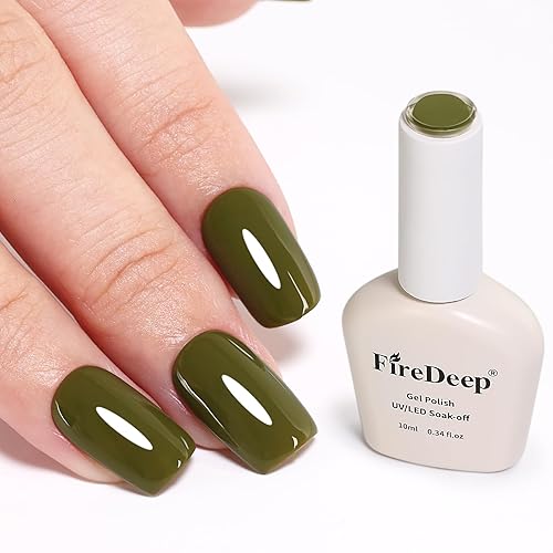 10ml Hema Free Green Gel Nail Polish Soak Off Olive