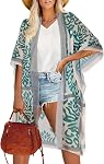 ADOREJOY Womens Kimono Cardigan Summer Beach Swimsuit Cover Up Open Front Casual Tops 2026