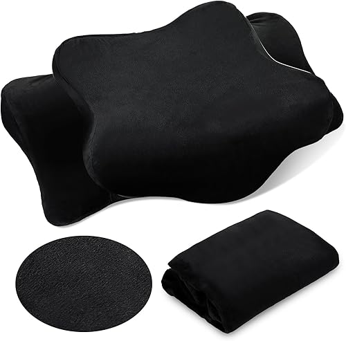 Funda de almohada de terciopelo de cristal para cuello cervical (solo funda de almohada), funda de almohada ergonómica, funda de almohada de