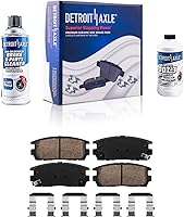 Vista 66 de Detroit Axle - Pastillas de freno para Dodge Dart 2013-2016 2014 2015 pastillas de freno de cerámica con reemplazo delantero y trasero de hardware