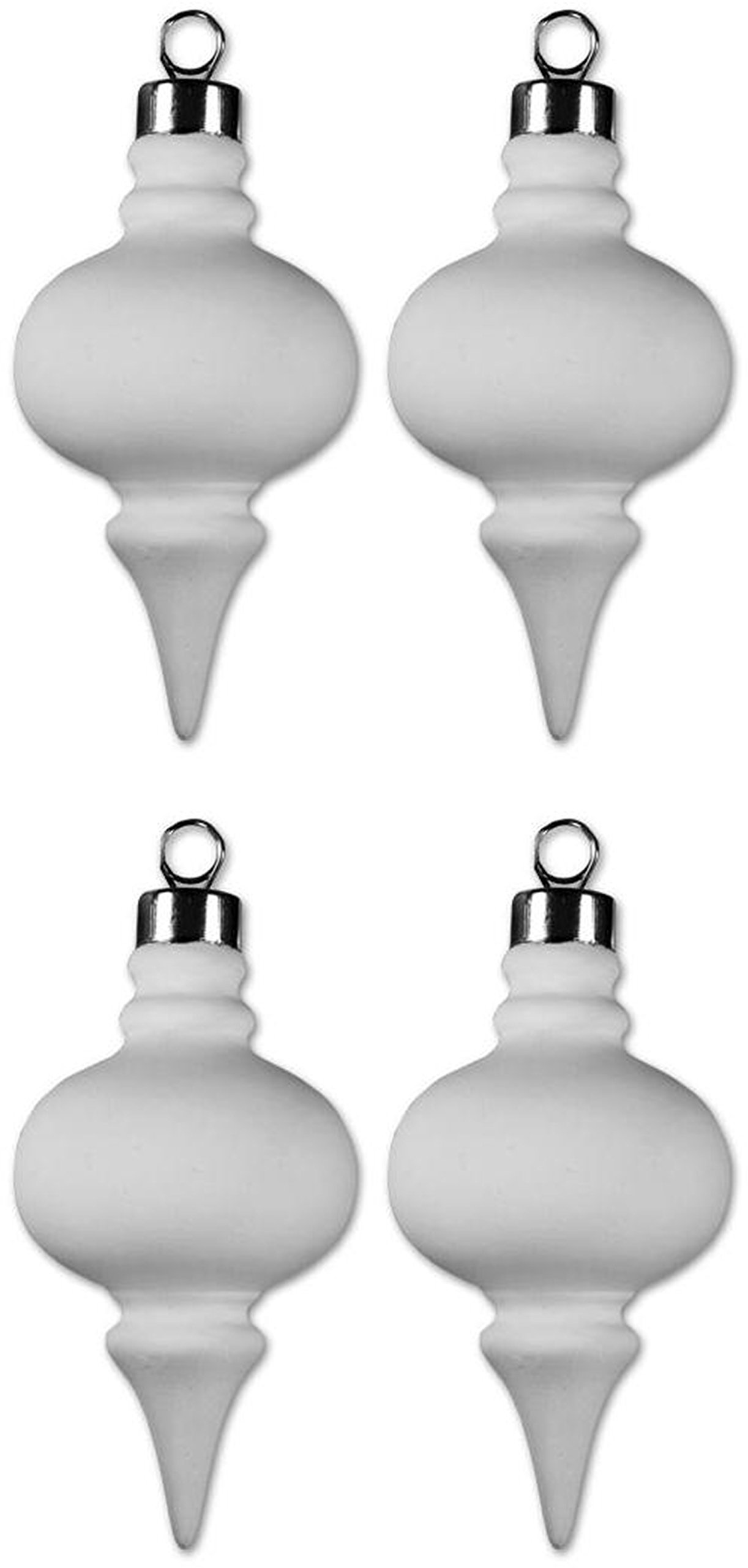 New Hampshire Craftworks Vintage Holiday Ornament - Set of 4 - Paint Your Own Ceramic Keepsake