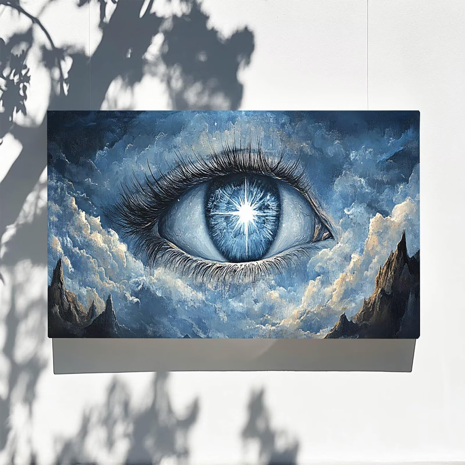 Pintar por Numeros Adultos Ojo, Pintar por Numeros Niños Kit Manualidades Adultos Montaña Cuadros para Pintar por Numeros Pintura Acrílico, Cuadros Decorativos Regalos Para Mujer 80X160cm 7w-N-T