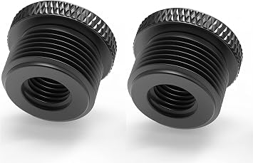 MxTong Mic Stand Adapter 3/8 Female to 5/8 Male Screw Adapter Knurled Thread Adapter for Microphone Stand Mount