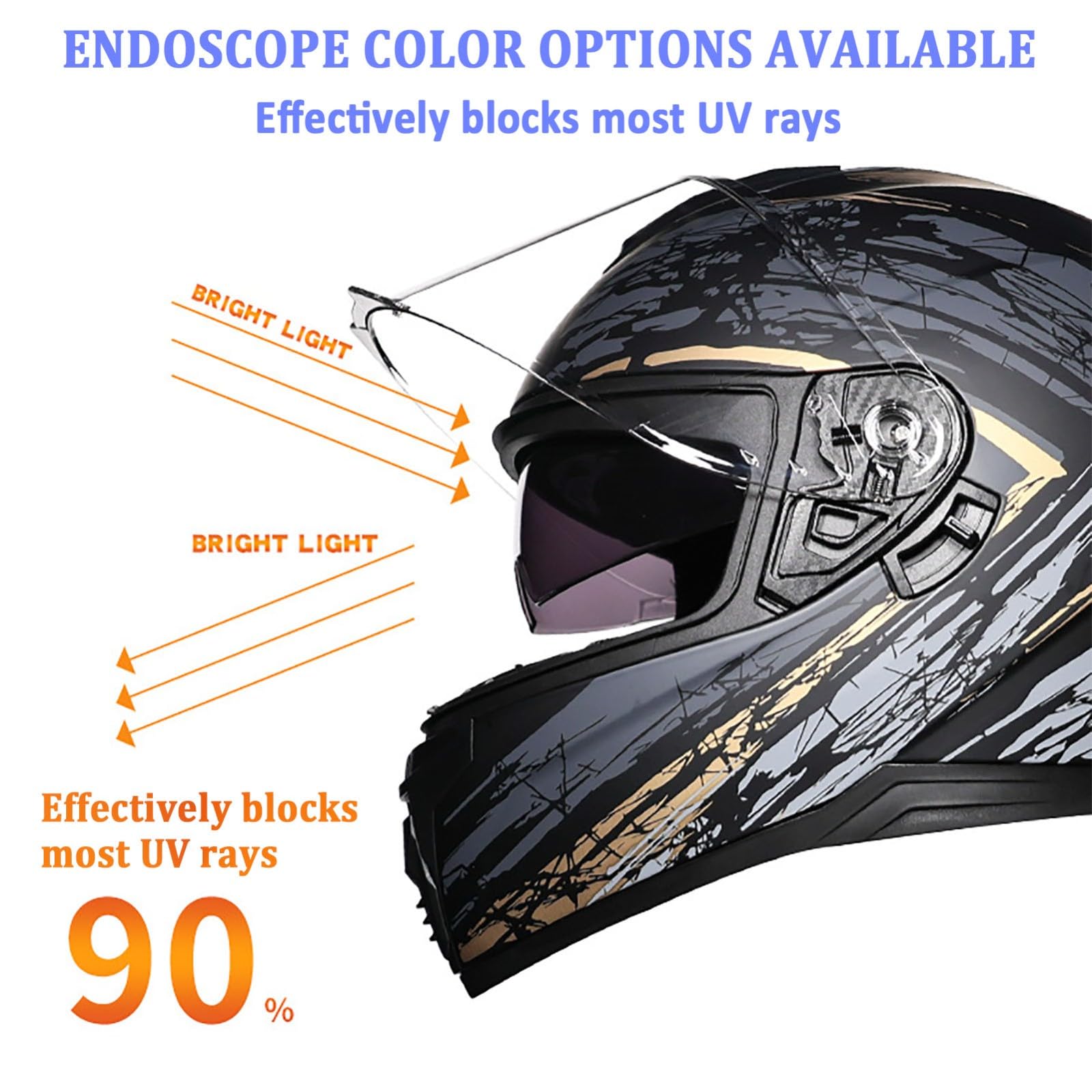 Kask motocrossowy, integralny kask motocyklowy, zintegrowany kask motocyklowy z dwoma wizjerami, certyfikat ECE 22.06, kask na skuter unisex