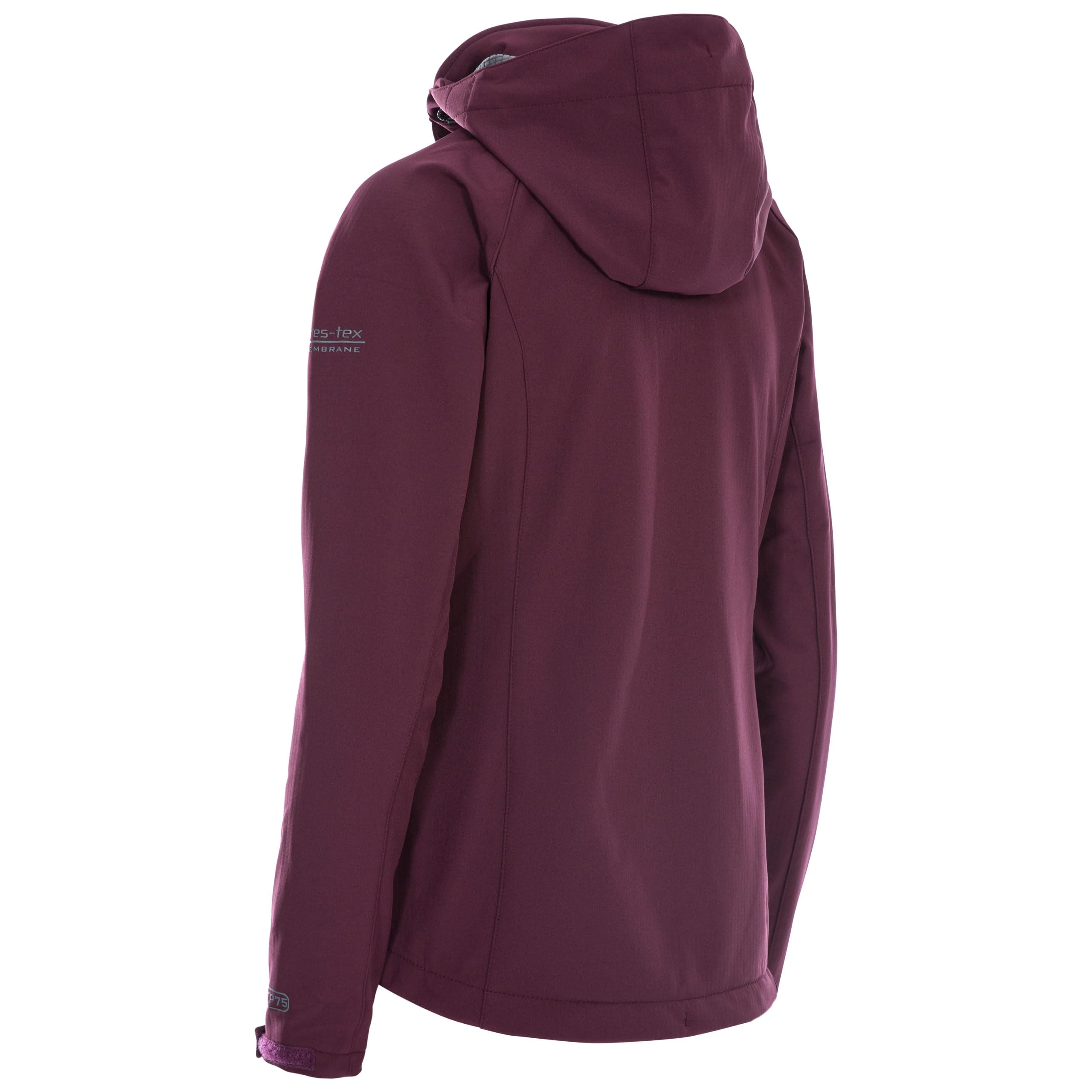 Trespass Bela II - Carcasa Suave Impermeable Chaqueta con capucha extraíble Mujer