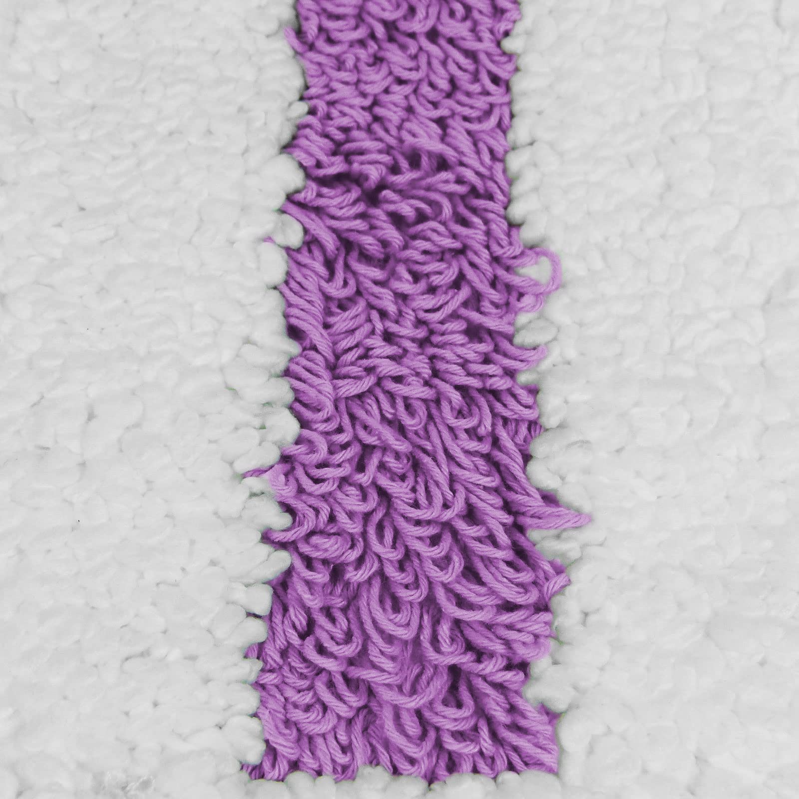 Abacus MOPP 7456 - Mopa para mopa (50 Unidades, con Soporte Plegable, Microfibra), Color Blanco y Morado