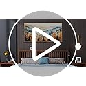 KELIYUAN Panoramic Wall Painting Canvas Wall Art For Living Room Large Wall Decor For Bedroom Abstract Mountain Forest Painting Pictures Office Decor Modern Room Home Decor Wood Framed 20"X40"