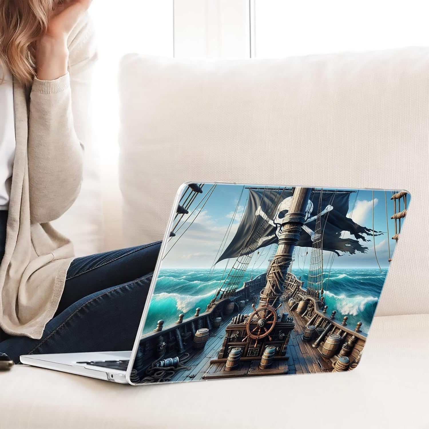 Compatible with MacBook Neo 13-inch, Hard Shell Case with Keyboard Cover and Screen Protector (A3404 A18 Pro chip, 2026 Release) - Pirates MC21238