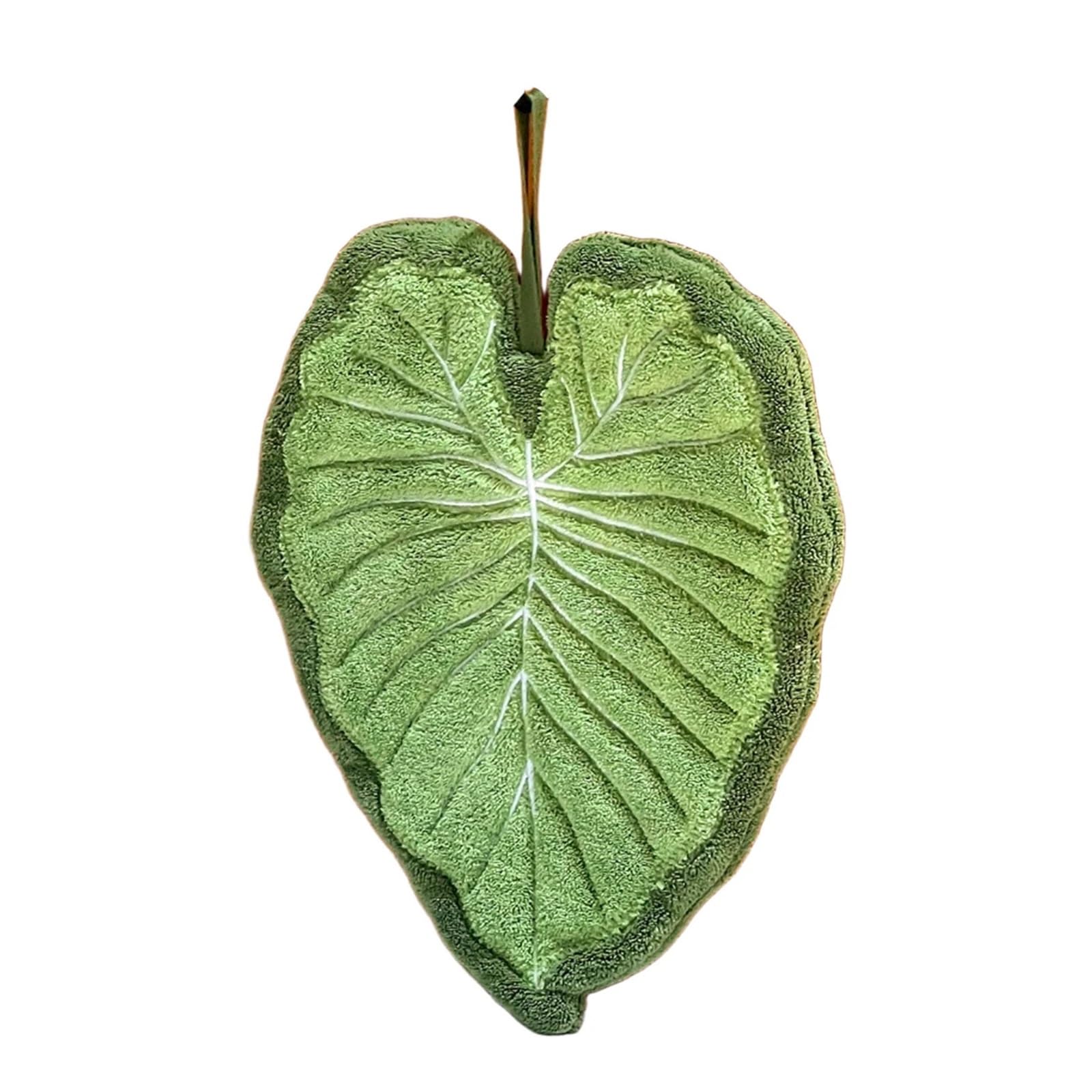 WSQHAO 4Pcs Leaf-Shaped Finger Towels Absorbent With Hanging Loop - Bath & Kitchen, Leaf Hand for Hand(Color1)