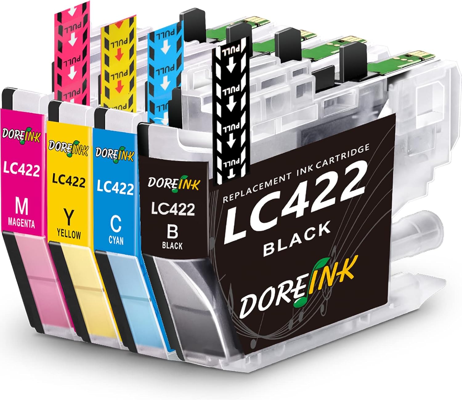 DOREINK LC422 Ink Cartridges, Replacement for Brother LC422 LC422 Ink