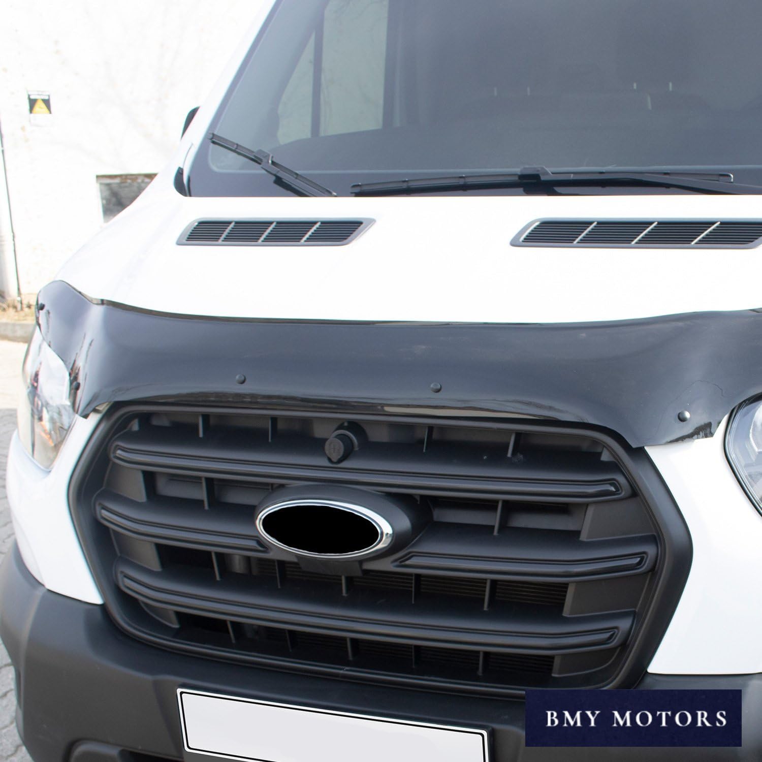 BMY Hood Deflector/Front Bug Shield Compatible for Ford Transit 2019-2026 Hood Guard Bonnet Protector | Particles & Bug | Car Accessories