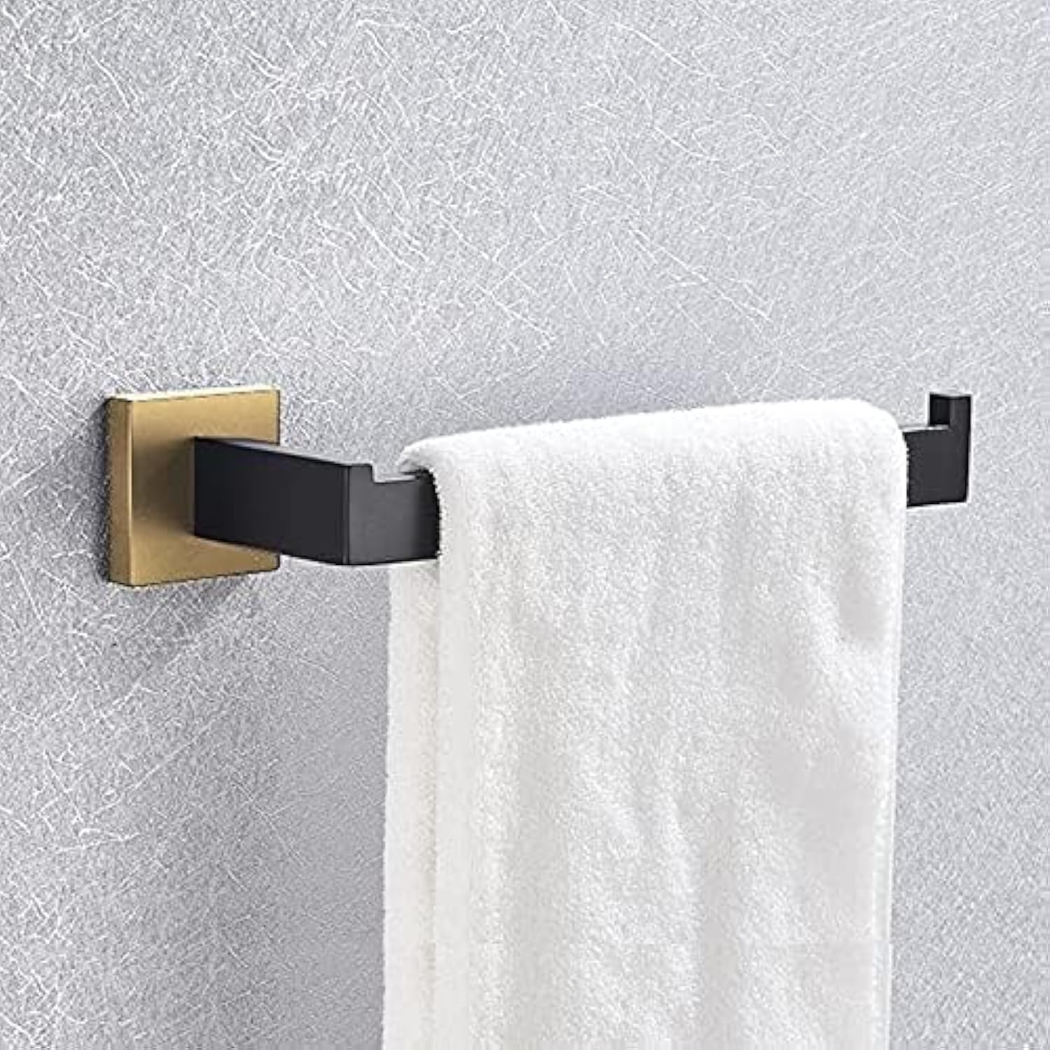 LUXIUR Towel Hanger for Wash Basin, Bathroom and Kitchen Sink Stand, 304 Grade Stainless Steel Towel Ring, Napkin Holder, Gold Black-image-24