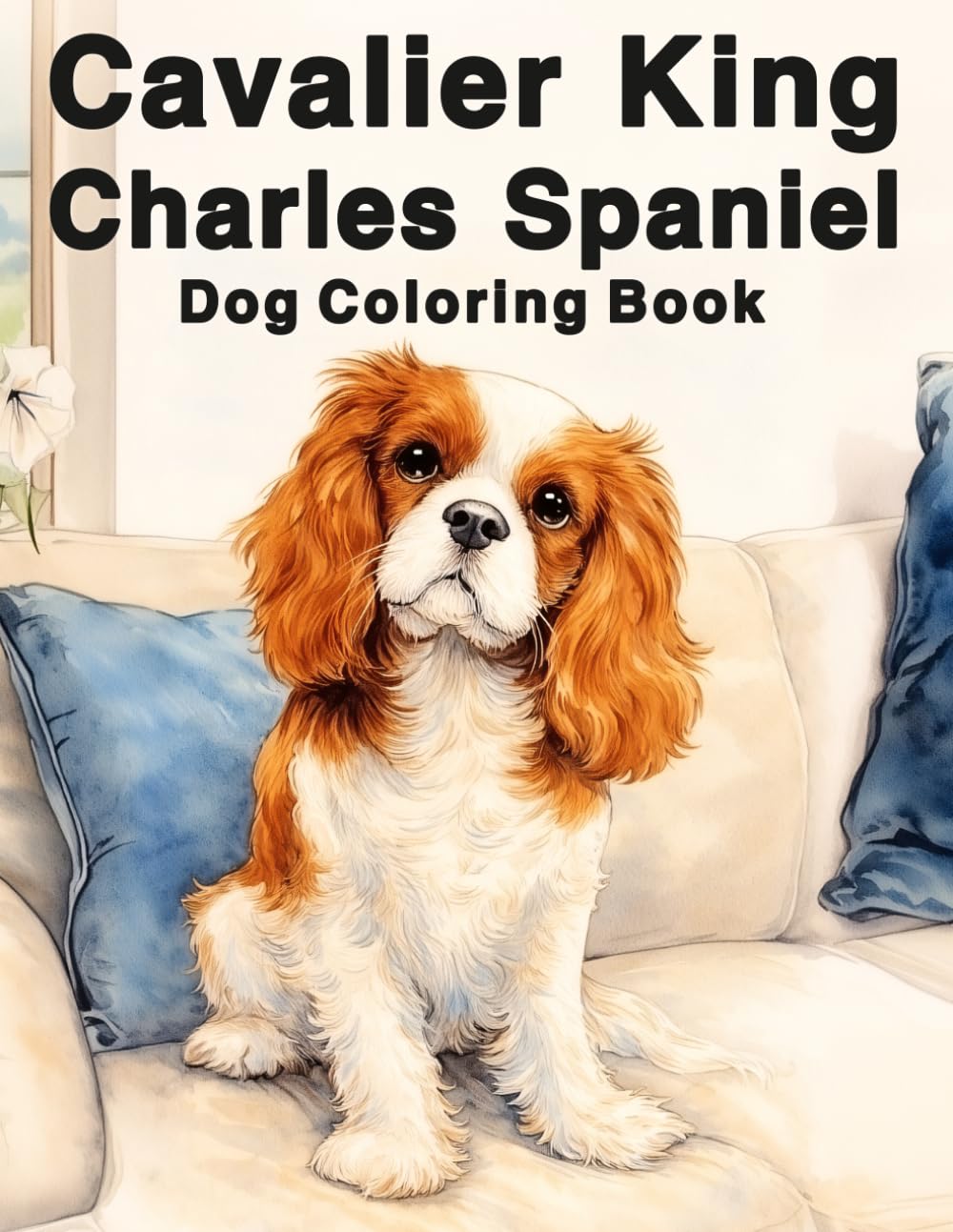 Cavalier King Charles Spaniel: Amazing Dog Coloring Book Featuring Loyal, Gentle and Playful Companions in Adorable Poses for Stress Relief and Creative Fun (My Cute Dogs Collection)