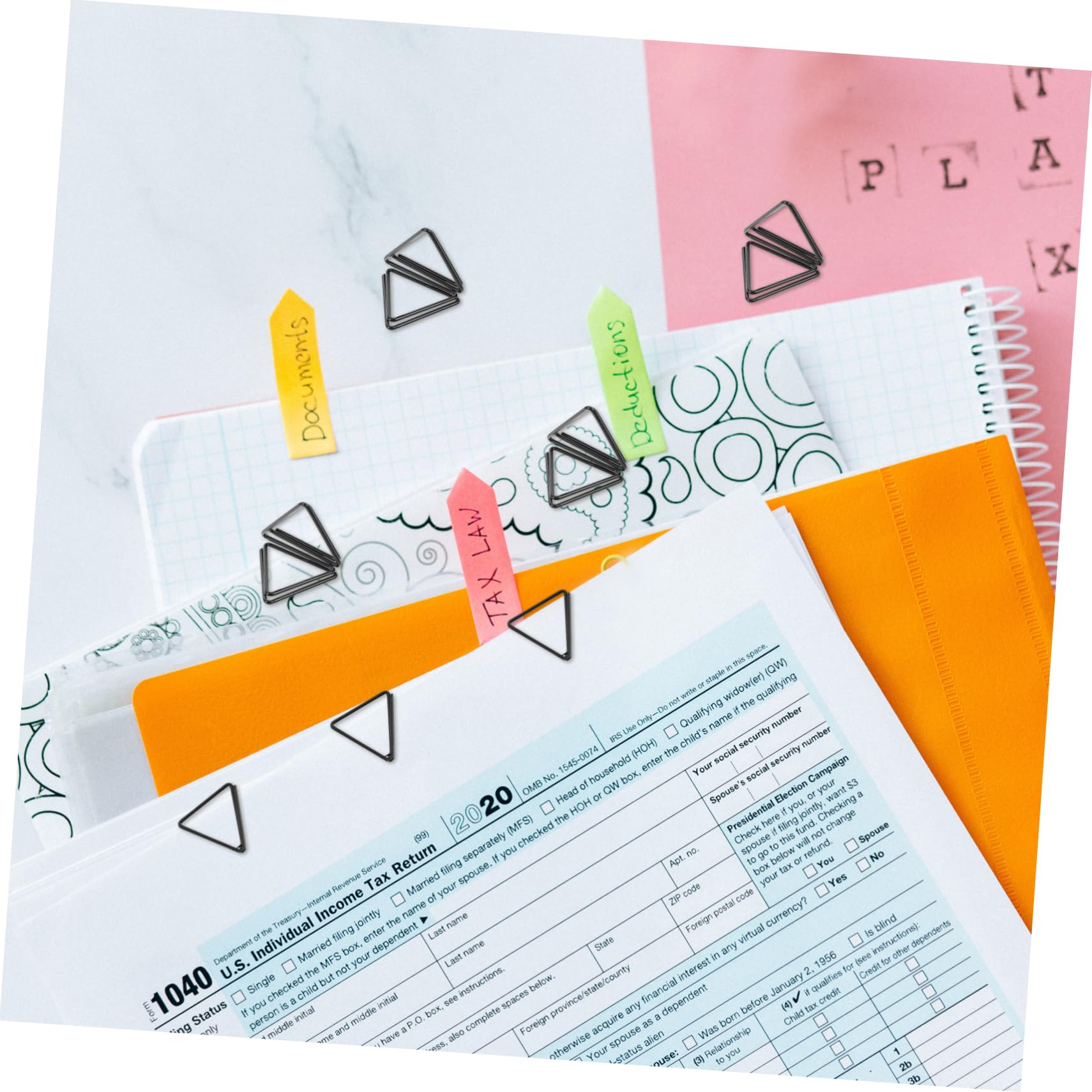 TEHAUX 80pièces Porte-cartes Triangulaires Pour Tables Clips à Photos Et Mémo Pour Décoration De Mariage Et Événements
