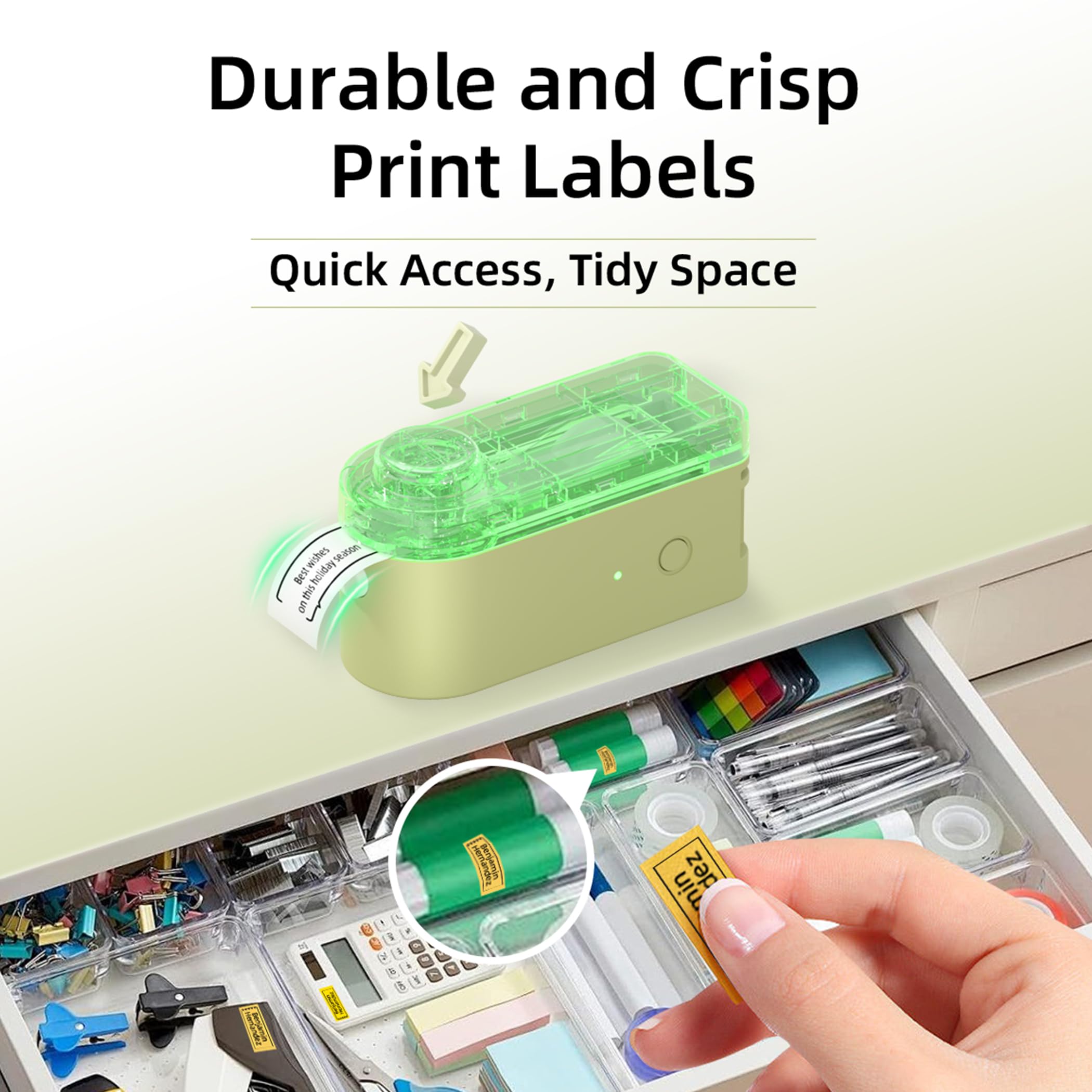 Stampante Etichette Bluetooth MakeID L1 Mini - Portatile, Ricaricabile, Per Casa E Ufficio - Foto 5