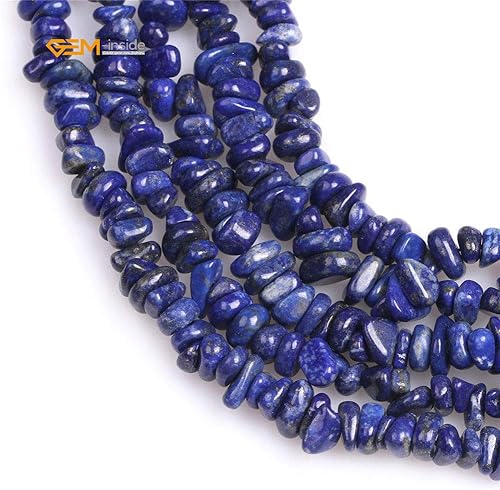 Miniatura 4 de GEM-Inside - Cuentas sueltas de lapislázuli natural de 0.236 x 0.315 pulgadas (0.236 x 0.315 in)