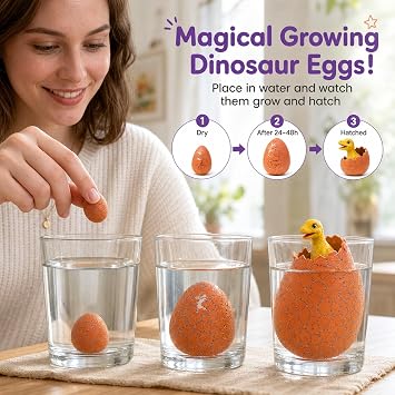 30 PCS Random Color Dinosaur Eggs, Hatching Dinosaur Egg, Perfect for Dinosaur Theme Arrangements and Demonstrations, Creating Memorable Experiences During Special Occasions
