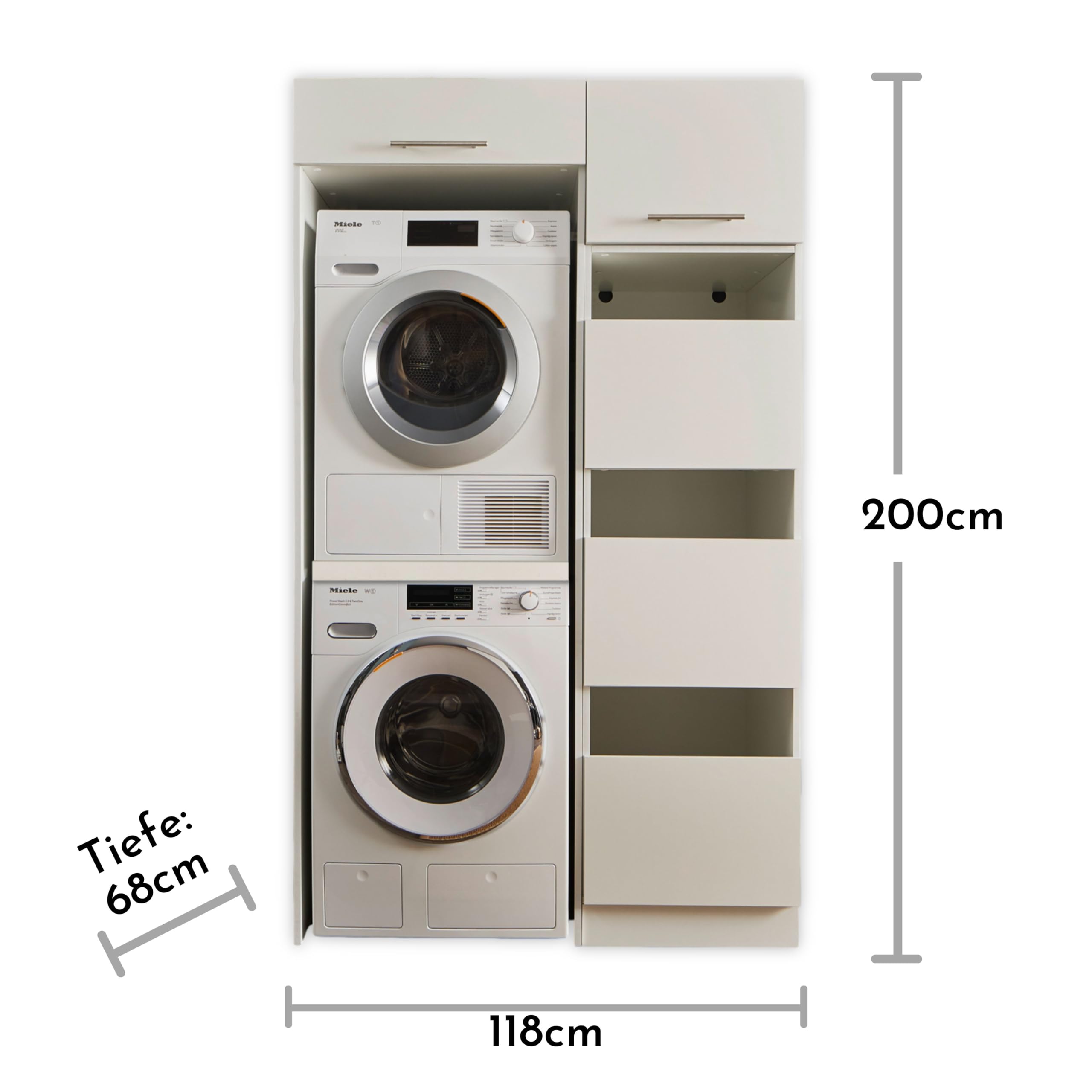Laundreezy Waschmaschinenschrank für Trockner und Waschmaschine – Bild 4