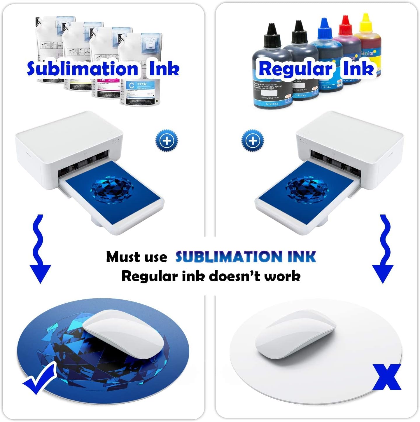Koala Sublimation Paper 3.5x9 inches 330 Sheets Easy to Heat Transfer 11oz Mugs Compatible with Inkjet Printer Sublimation Ink 100g