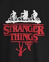 Vista 6 de Stranger Things Camiseta Hombre Mujer Unisex Upside Down Black Top