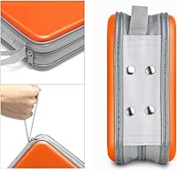 Vista 15 de Funda para CD, capacidad para 40 unidades, para CD/DVD, cartera, de plástico duro, DVD, para coche, hogar, oficina, viajes (negro)