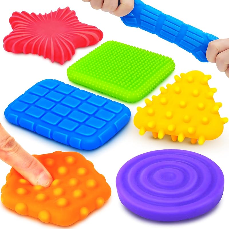 Juguetes sensoriales blandos para niños pequeños: Juguete antiestrés de textura suave para autismo | Juguetes sensoriales para niños con TDAH y necesidades especiales, escritorio de juguete calmante para el estrés, juguete para apretar para autismo