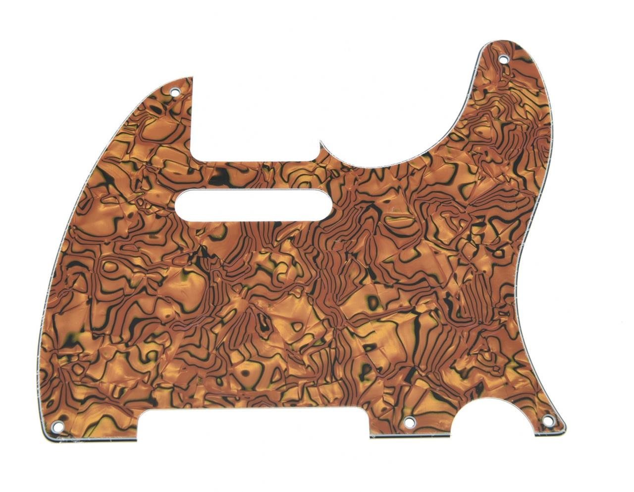KAISH American Vintage 5 Hole Tele Pickguard TL Guitar Pick Guard Scratch Plate for Tele/Telecaster Tiger Stripe