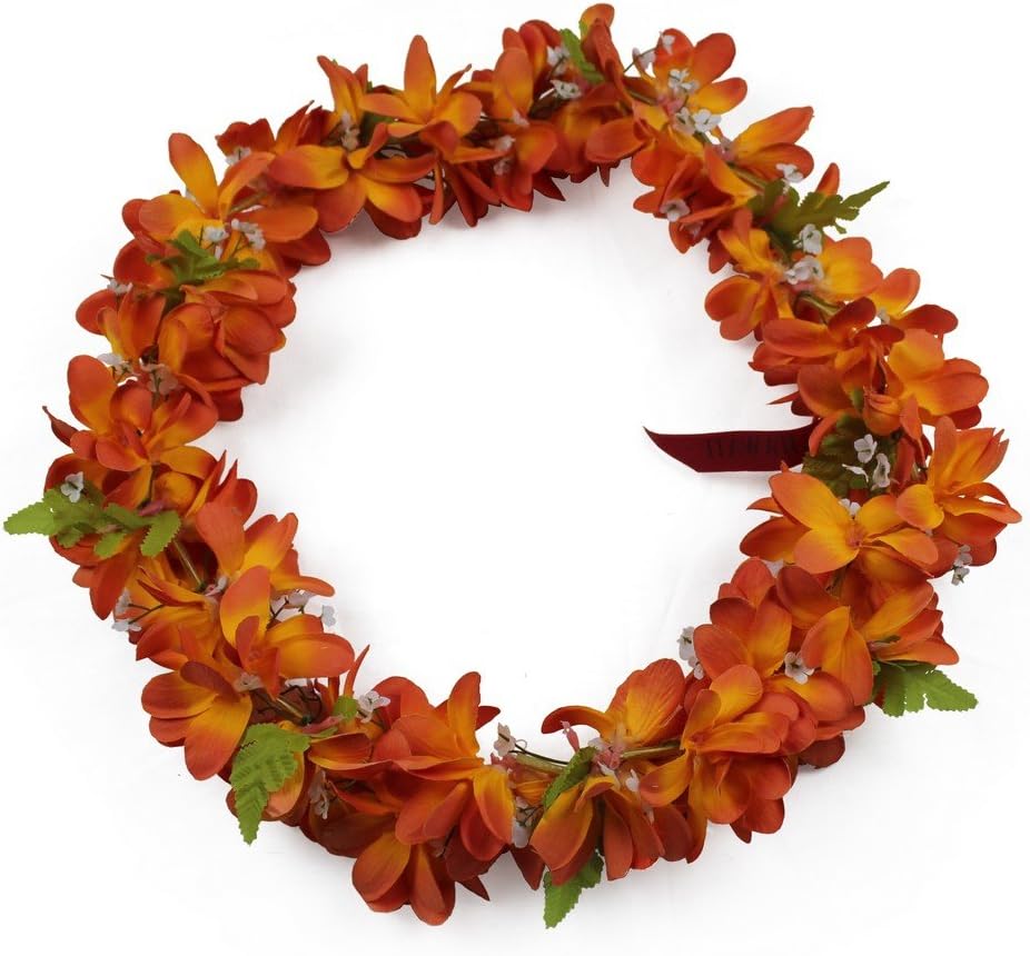 Hawaii Luau Party Artificial Fabric Plumeria Lei